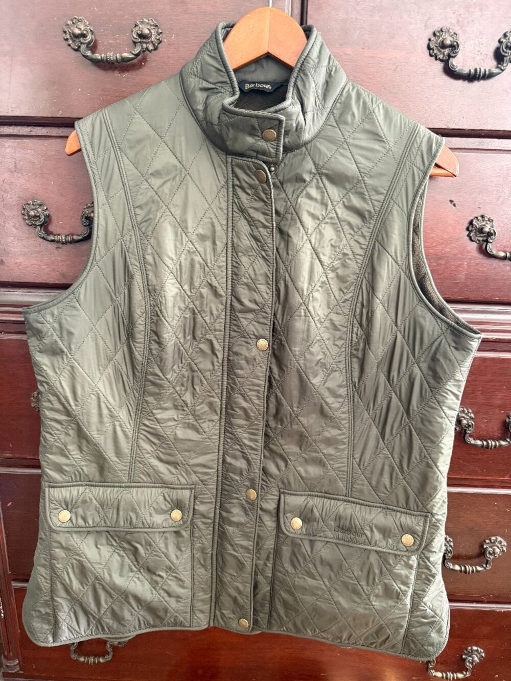 Women's Barbour Wray Gilet Vest in Green